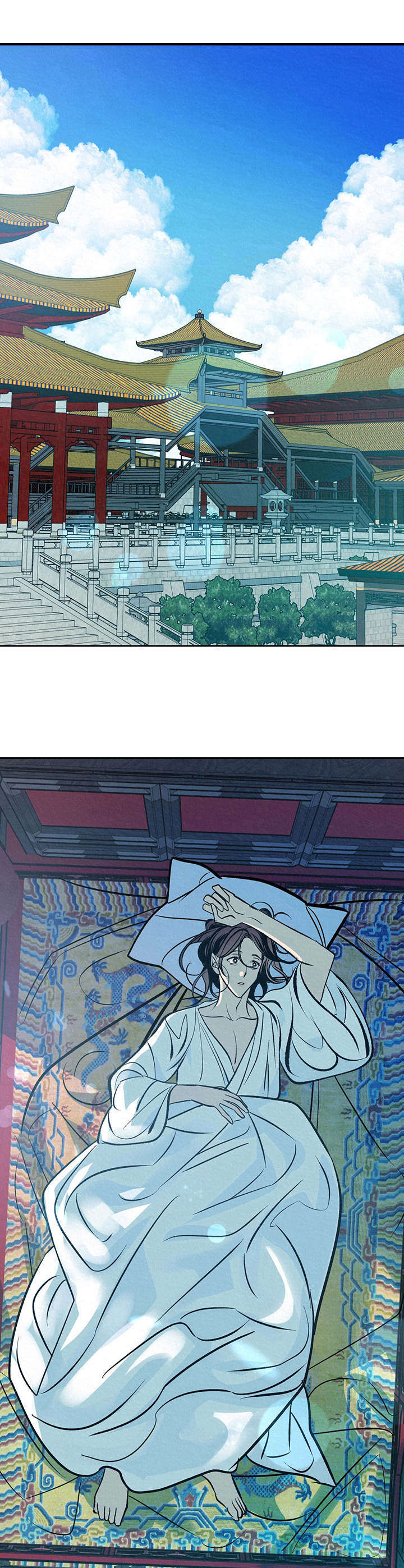 皇帝秘闻厚颜无耻漫画,第15章：晕倒4图