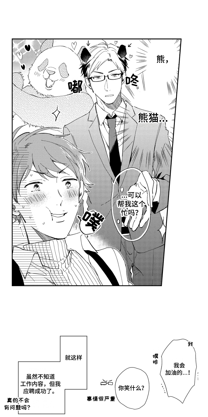 熊猫生活漫画,第2章：应聘成功4图