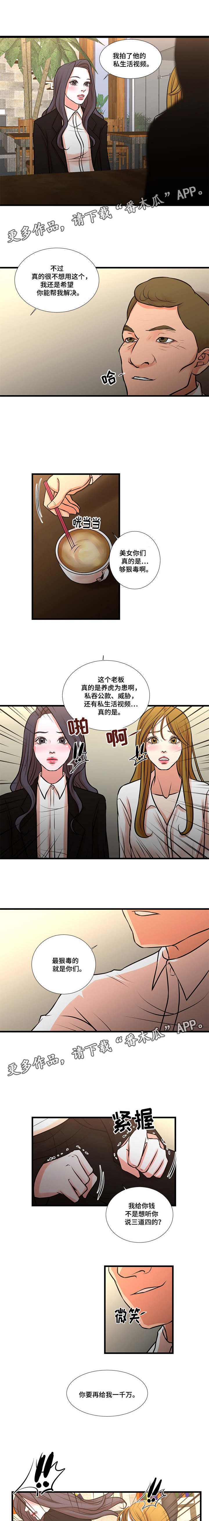 不利循环漫画,第31章：威胁社长5图