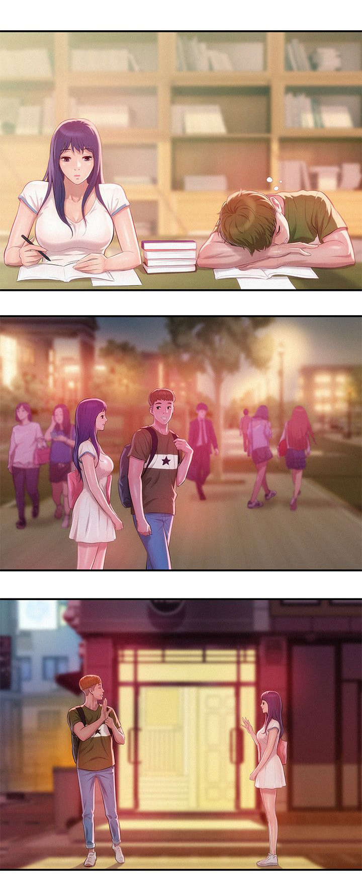 心理系学妹漫画,第36章：跟踪1图