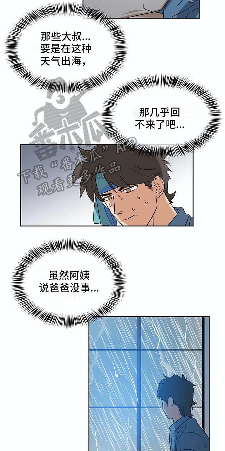 海底居所漫画,第27章：应对台风4图