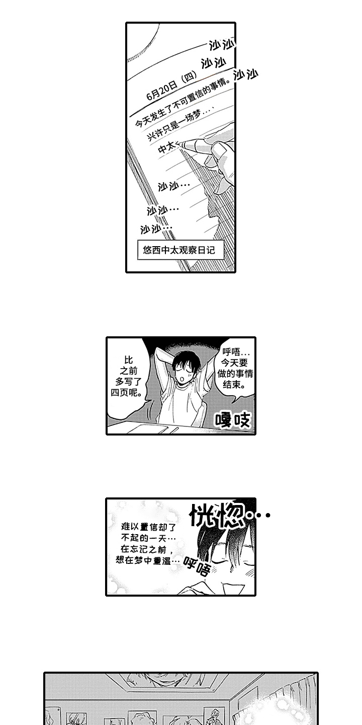 命运来到我身边漫画,第2章：观察日记5图