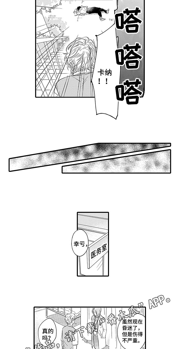 命运来到我身边漫画,第13章：摔倒1图