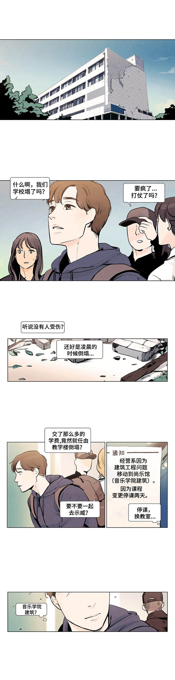 春天的爱情漫画,第1章：随波逐流1图