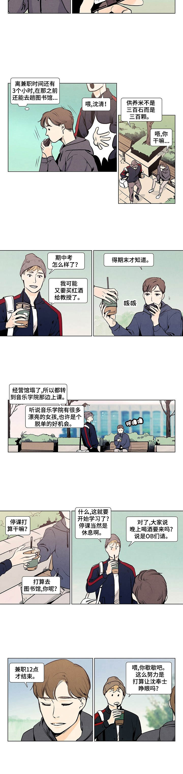 春天的爱情漫画,第1章：随波逐流3图