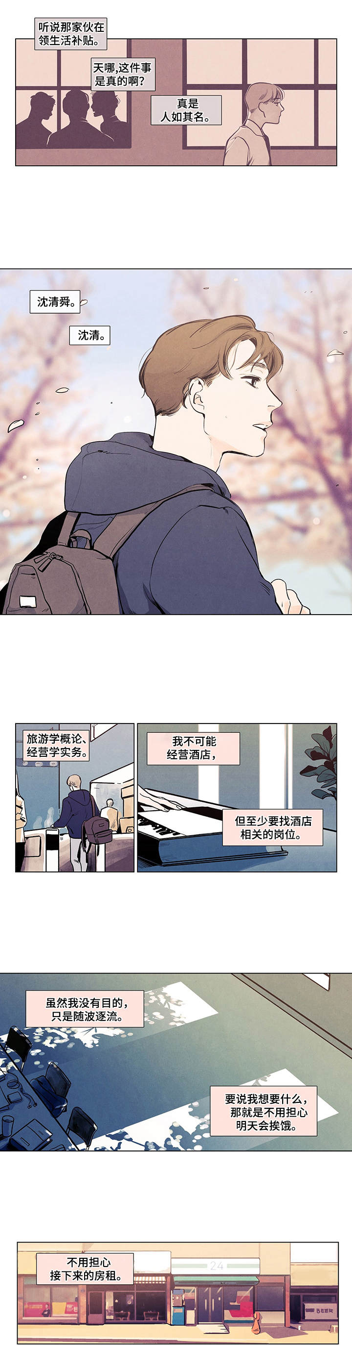 春天的爱情漫画,第1章：随波逐流5图