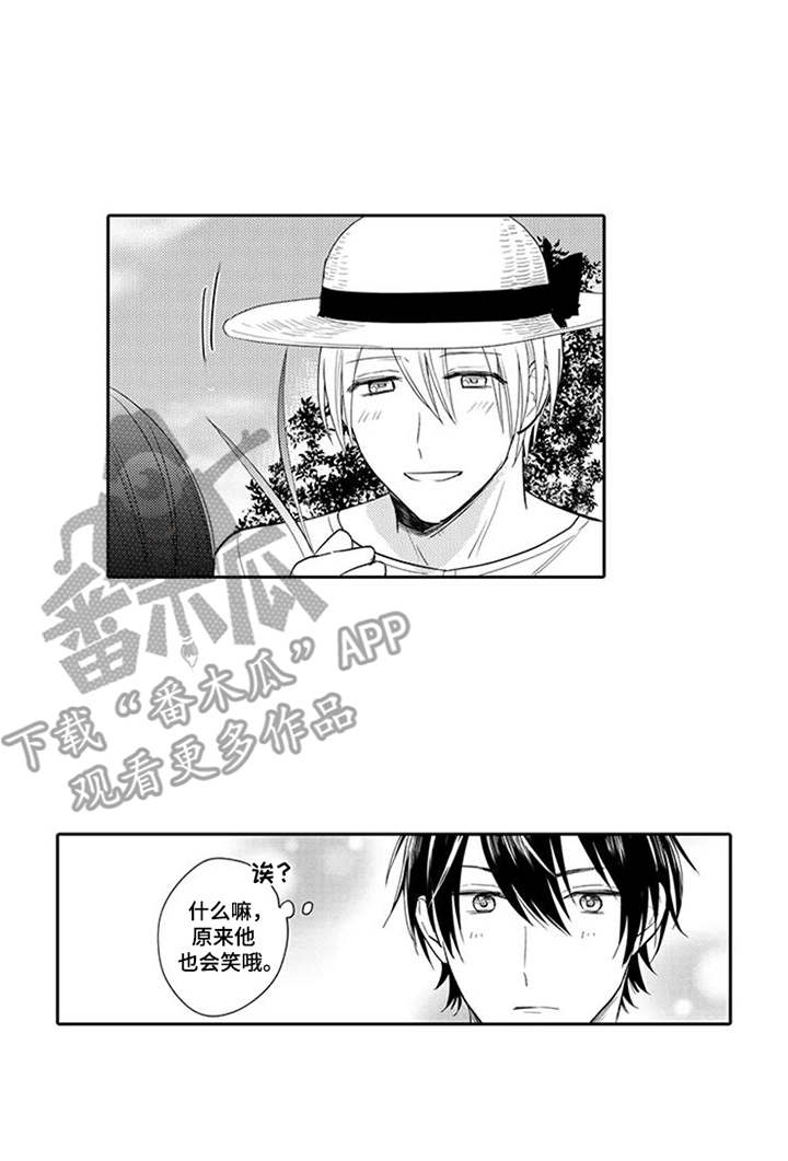 海岛漂流漫画,第8章：也会笑1图