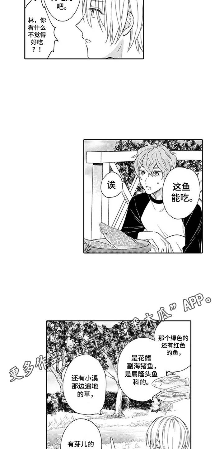 海岛漂流漫画,第8章：也会笑3图