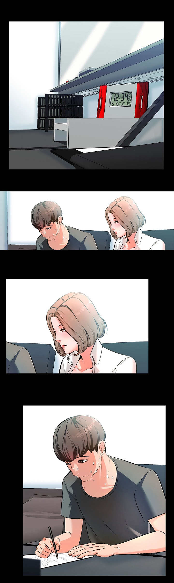 课外教师漫画,第2章：做题1图