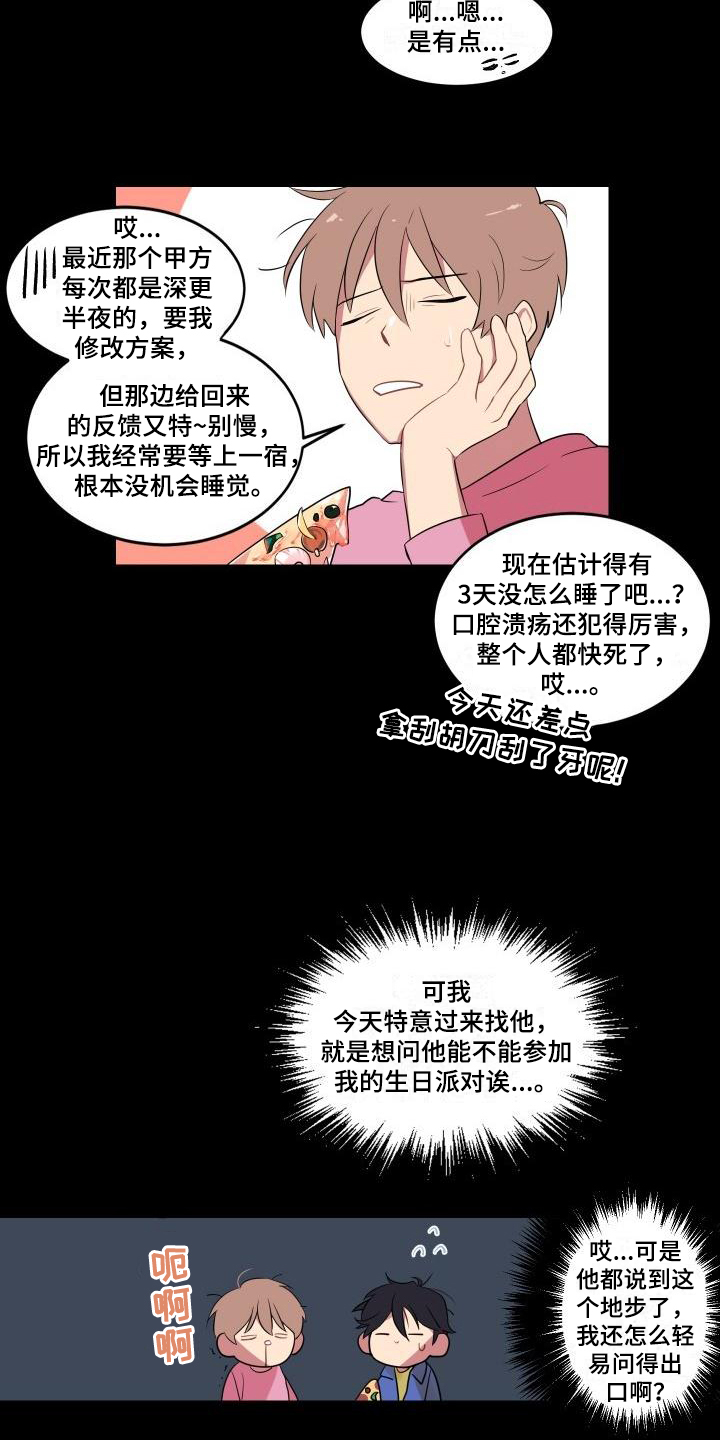 明天告诉你漫画,第1章：生日3图