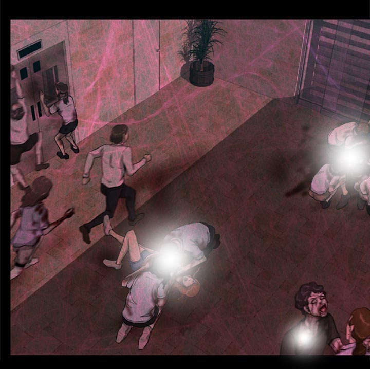 丧尸试炼场漫画,第3章：一片混乱1图