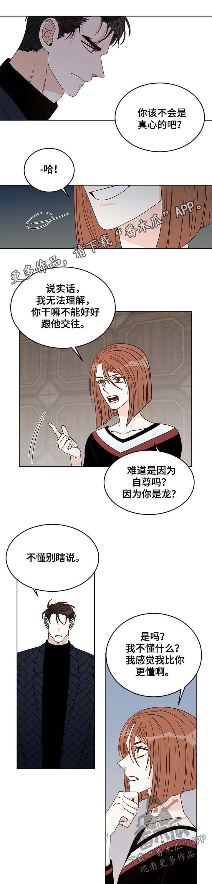 龙的刻印漫画,第58章：不要这么看着他1图