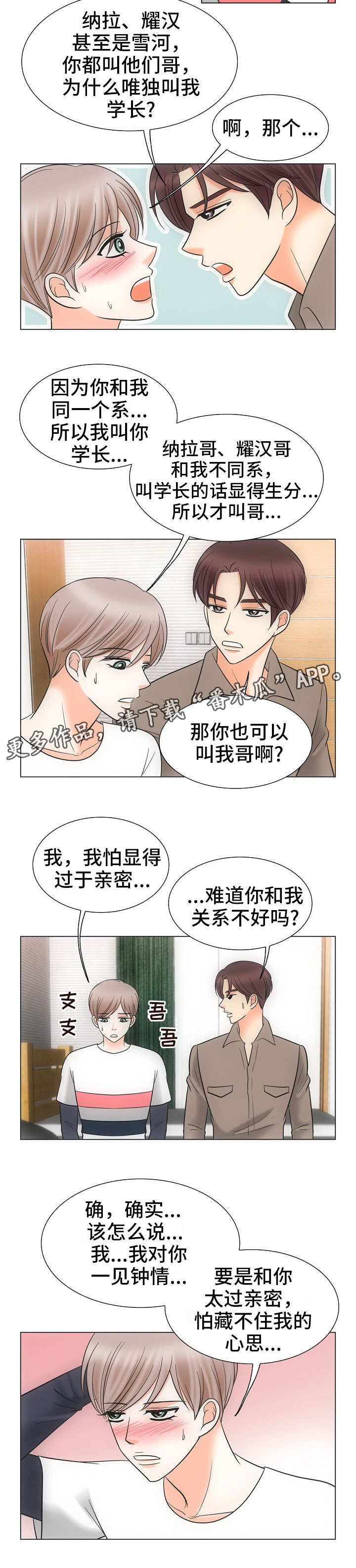 同好公寓漫画,第35章：关系亲密1图