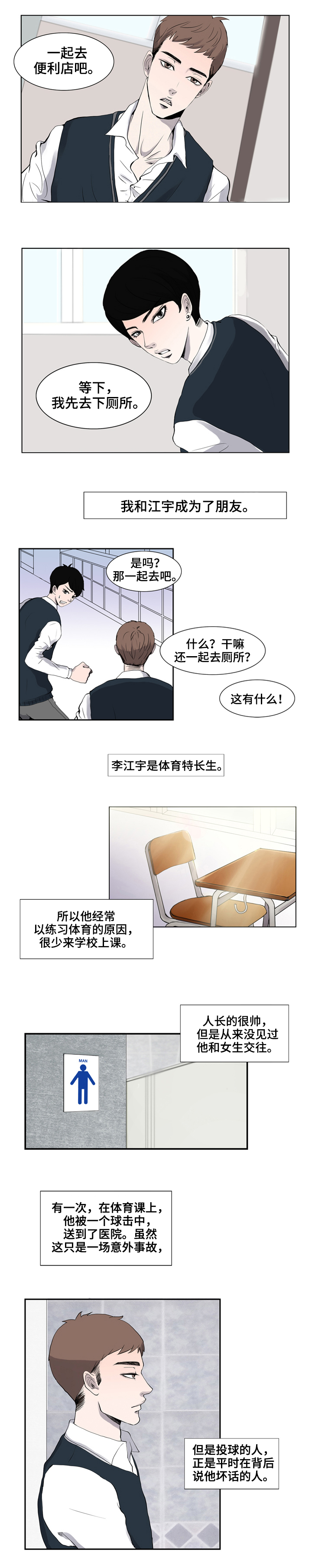 同级恋人漫画,第2章：朋友5图