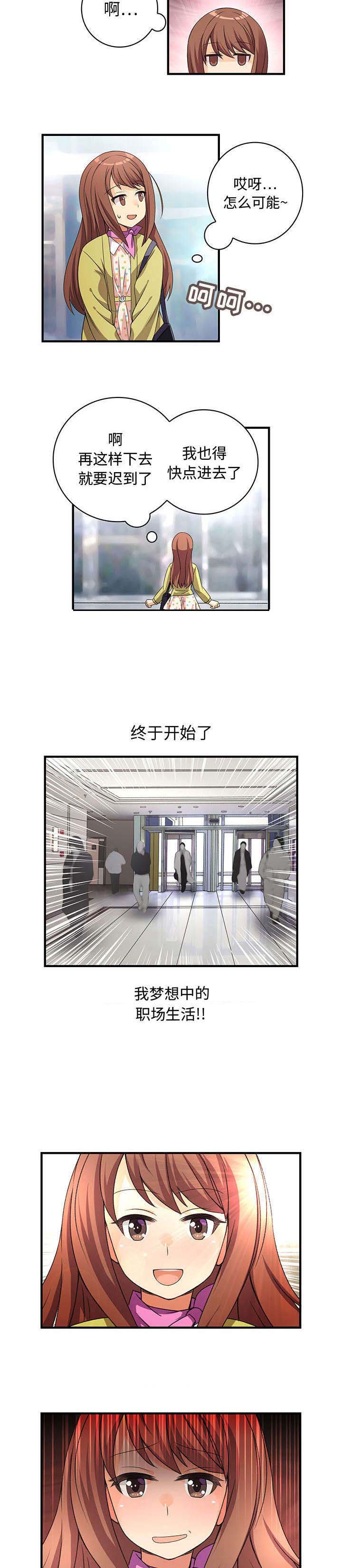 文蓝的伪装漫画,第1章：第一天上班2图