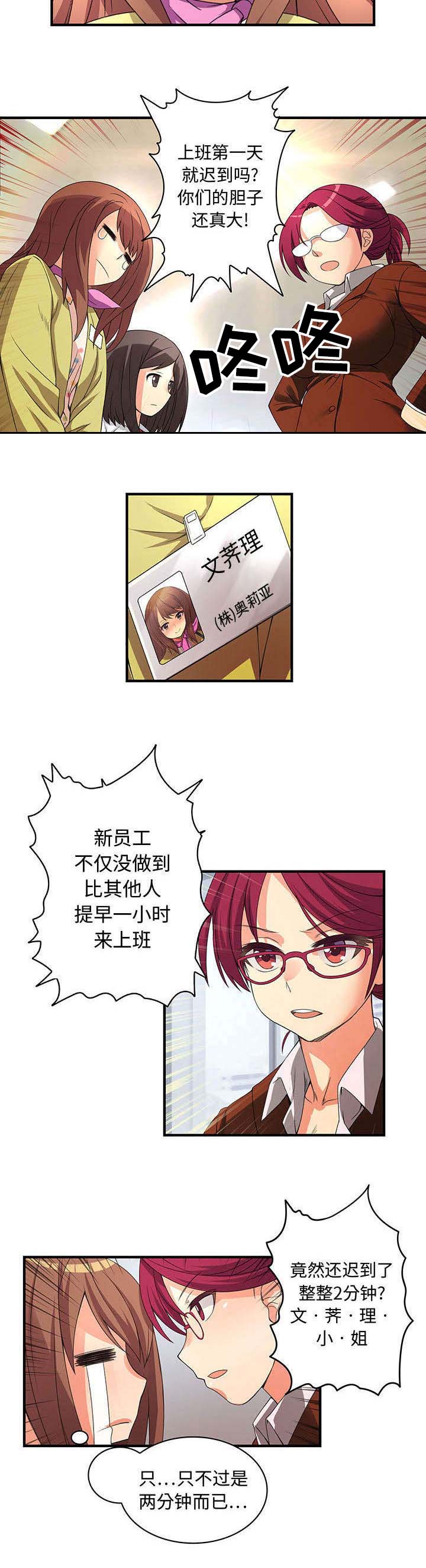 文蓝的伪装漫画,第1章：第一天上班3图