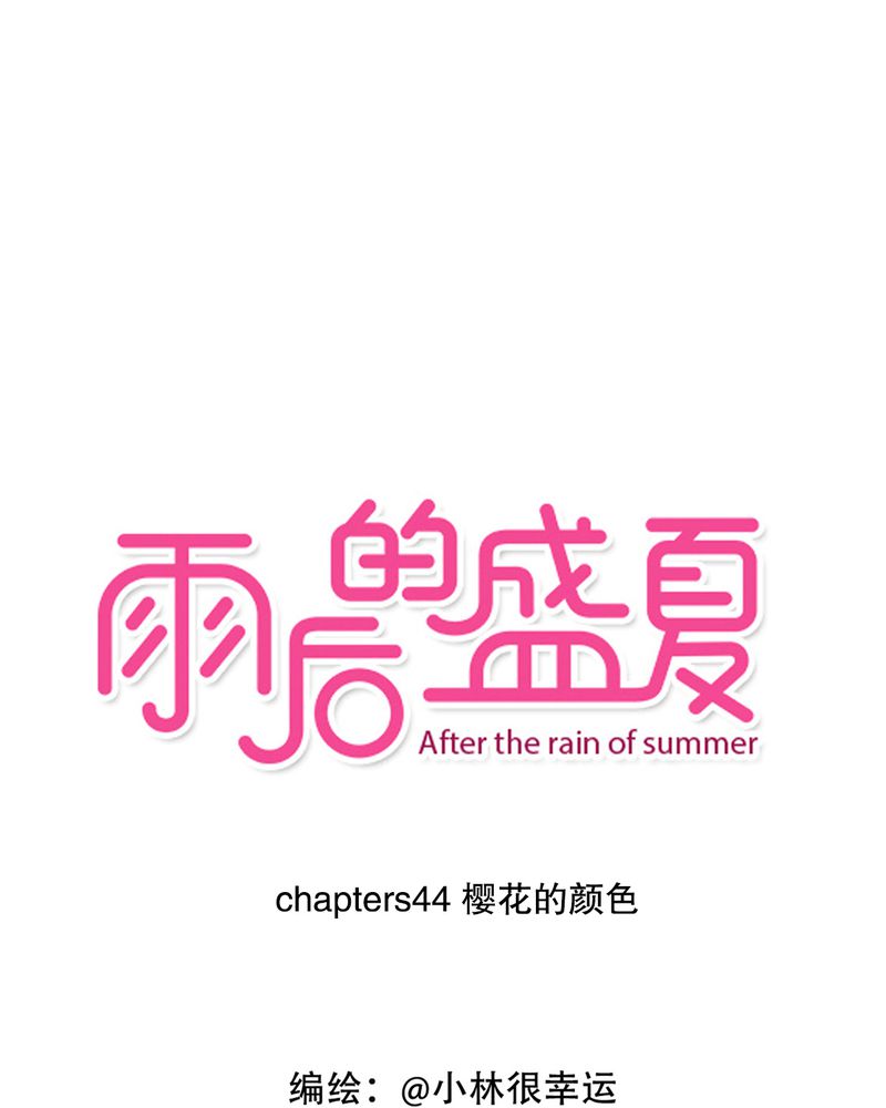 雨后的盛夏漫画,第44章：樱花的颜色1图