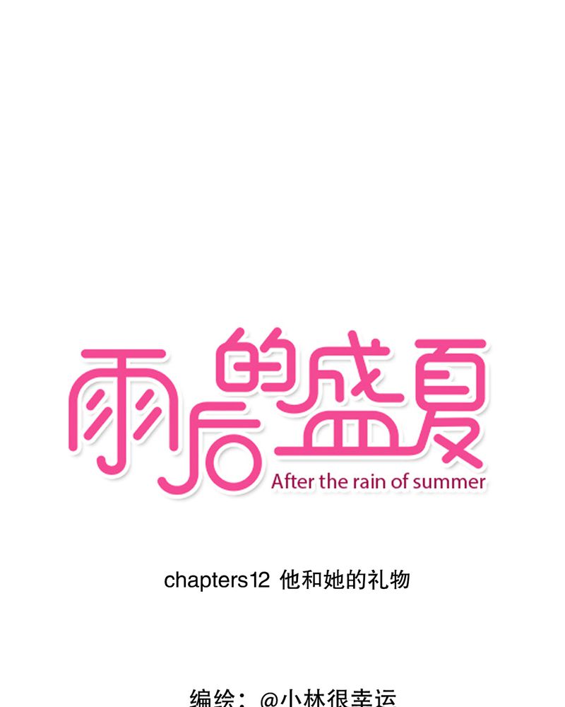 雨后的盛夏漫画,第12章：他和她的礼物1图