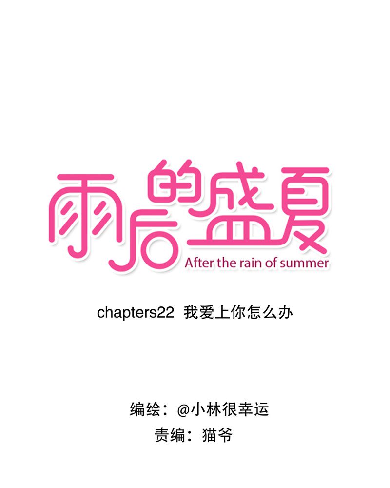 雨后的盛夏漫画,第22章：我爱上你怎么办1图