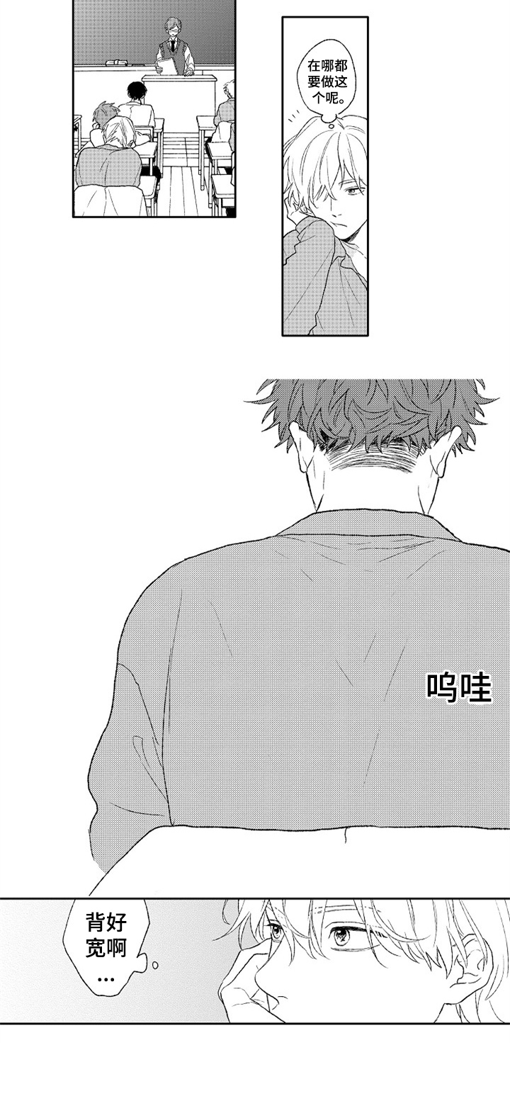 金色青春漫画,第1章：新学校1图