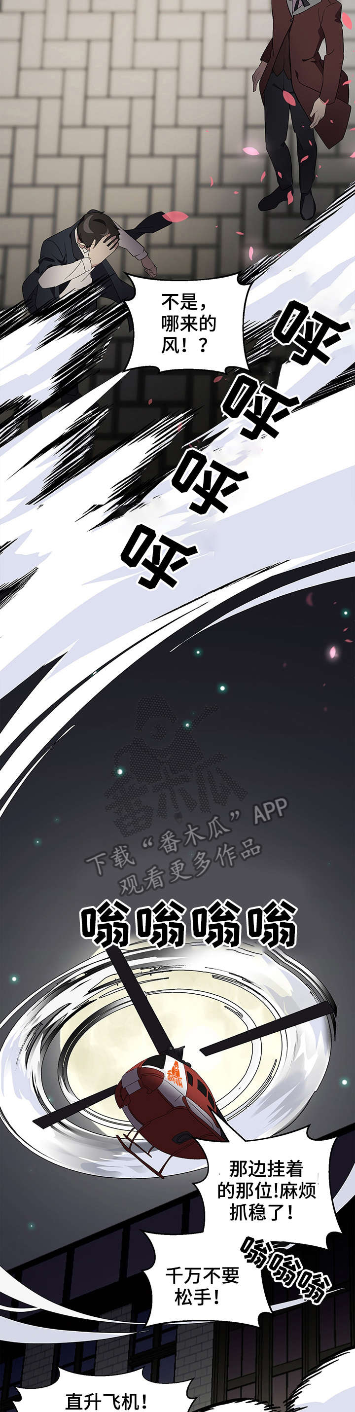 鹊桥酒店别墅漫画,第11章：直升机5图