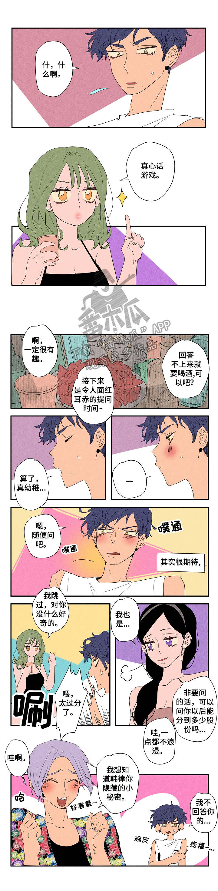 混沌关系漫画,第15章：真心话游戏1图