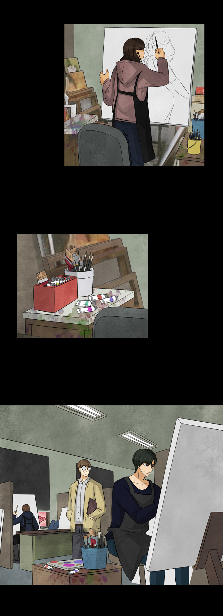 盲区漫画,第1章：艺术需要天赋2图