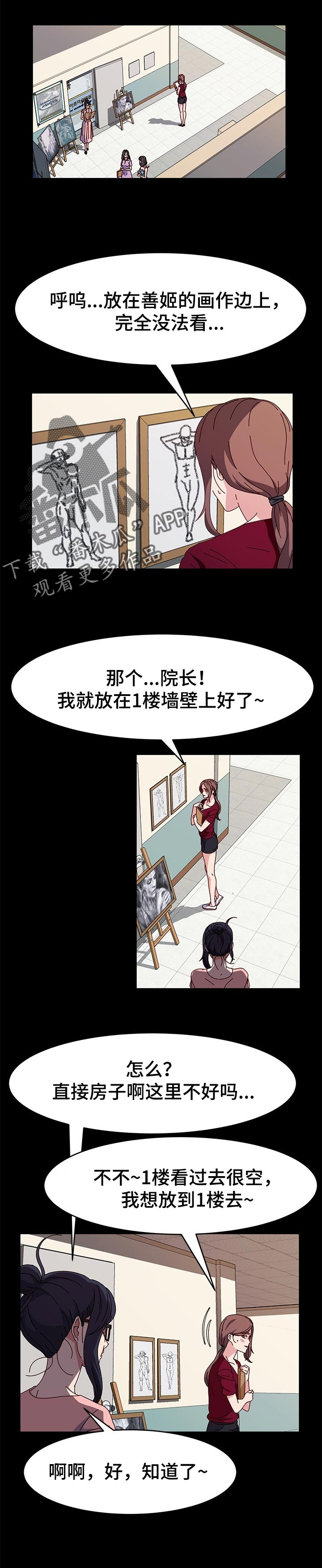 画室模特漫画,第22章：展示1图