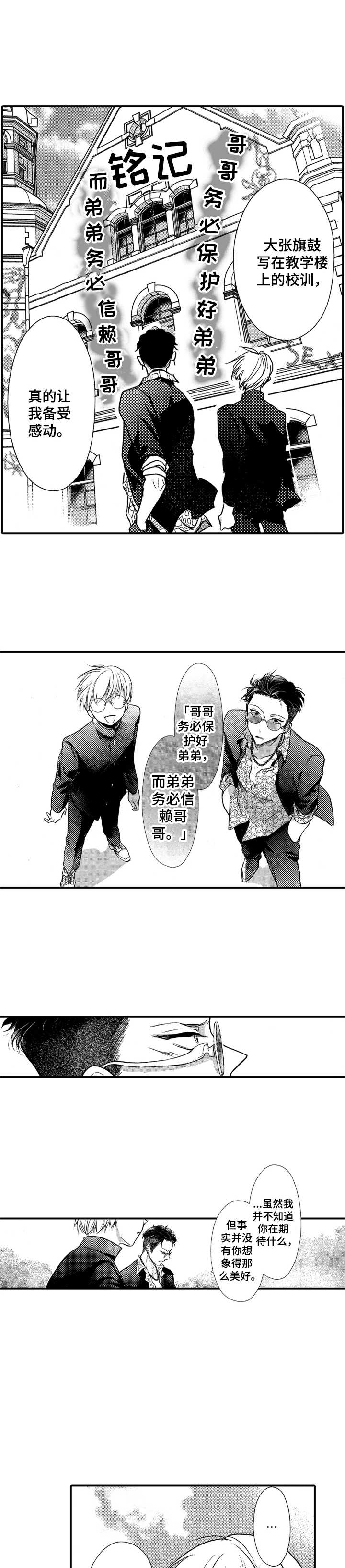 成为我的兄弟漫画,第3章：向往1图