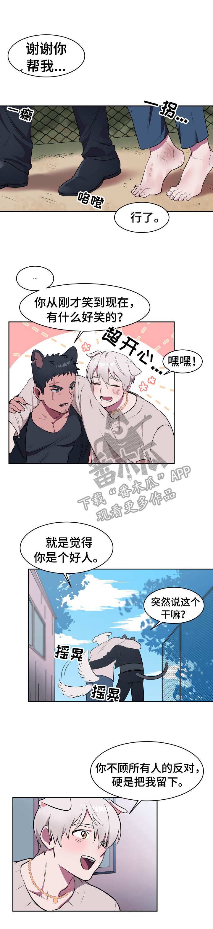 阿旺阿喵漫画,第2章：收留1图