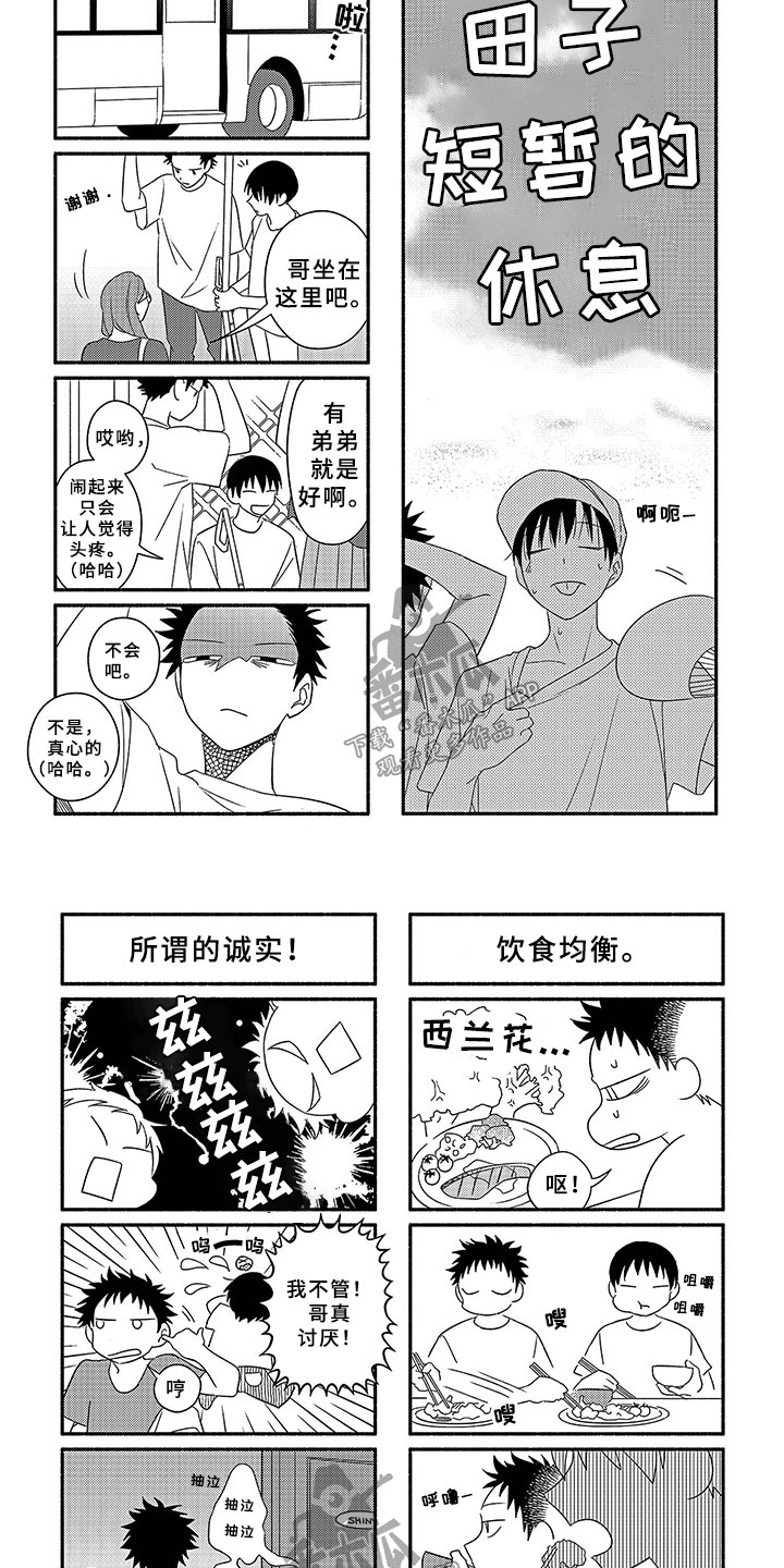 暑假限定恋人漫画,第12章：田子的哥哥3图