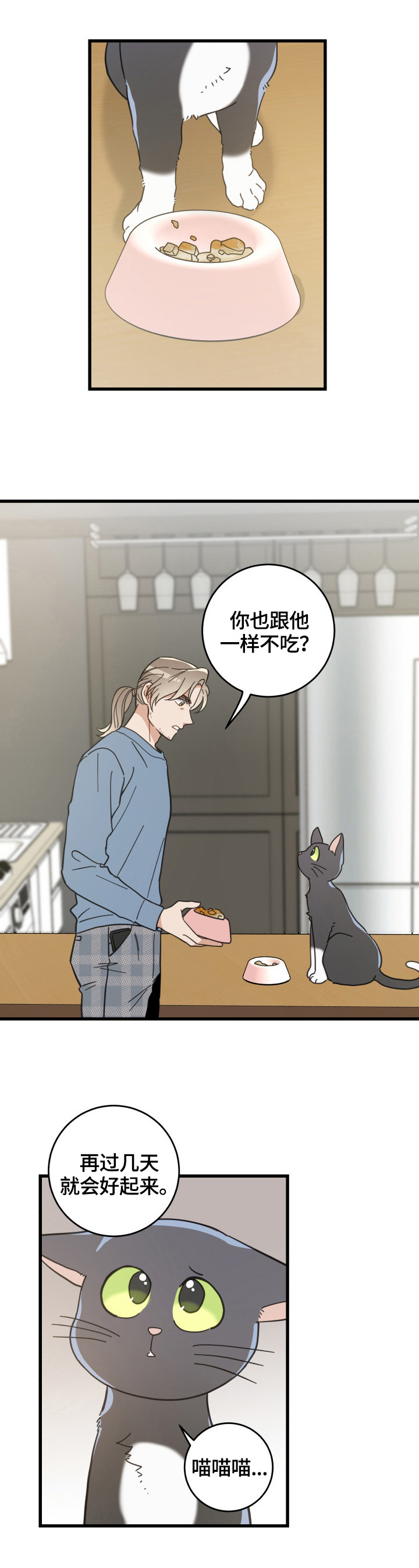 亲爱的喵君漫画,第61章：叫门2图