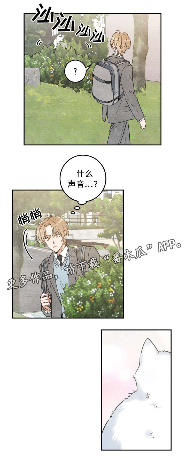 亲爱的喵君漫画,第16章：白猫莱一5图