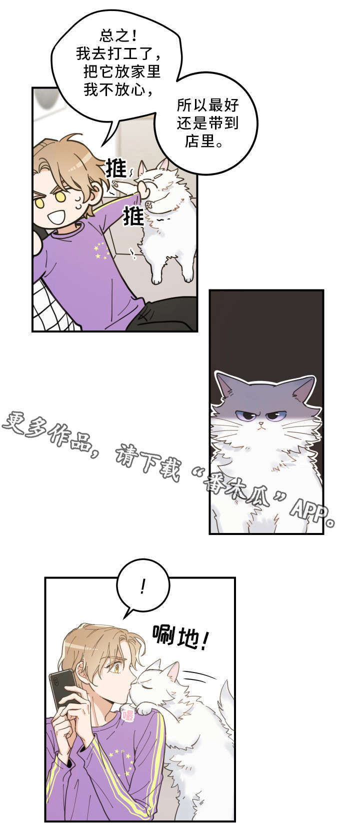 亲爱的喵君漫画,第4章：我要呆在这1图