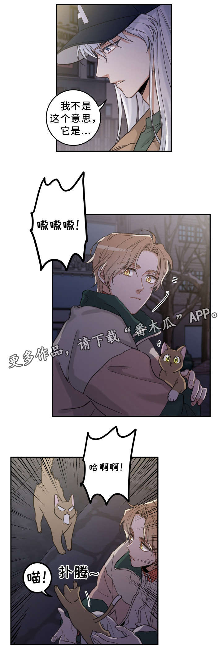亲爱的喵君漫画,第15章：抓伤4图