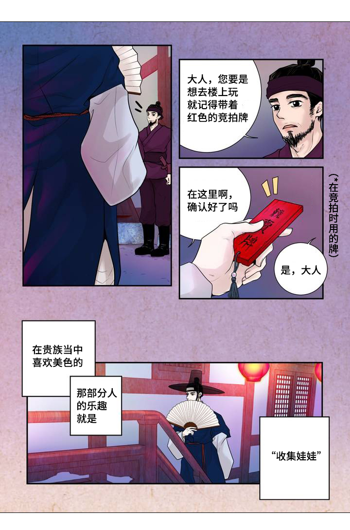 飞天之血漫画,第1章：娃娃拍卖1图