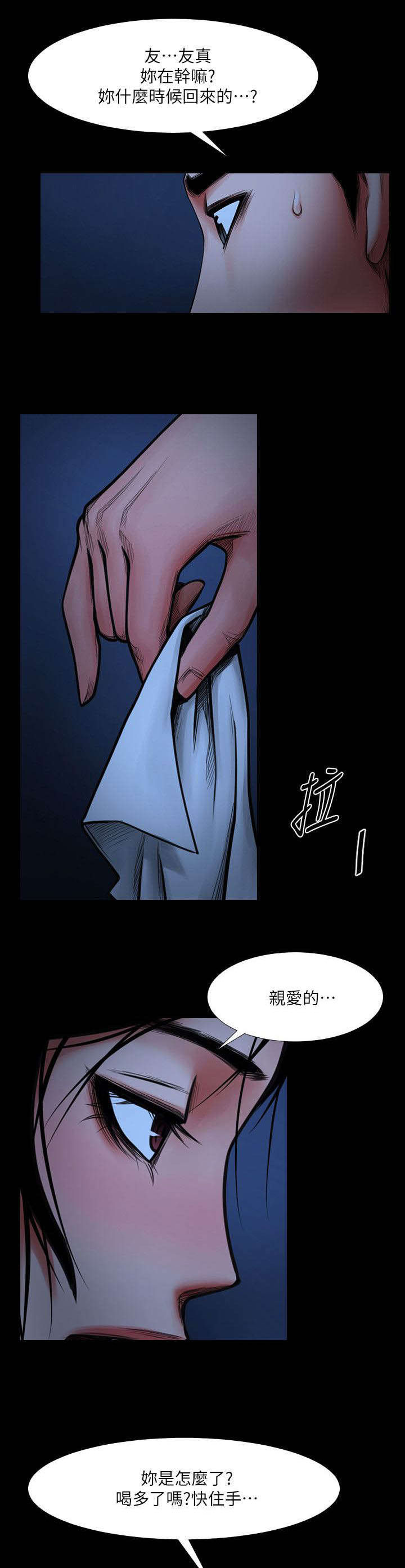 友真与银夏漫画,第12章：夜晚迷情3图