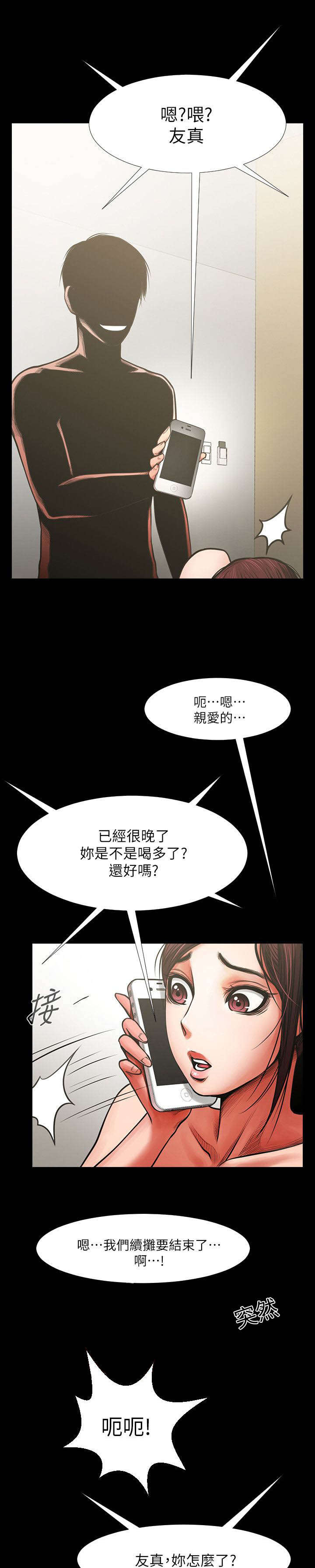 友真与银夏漫画,第12章：夜晚迷情2图