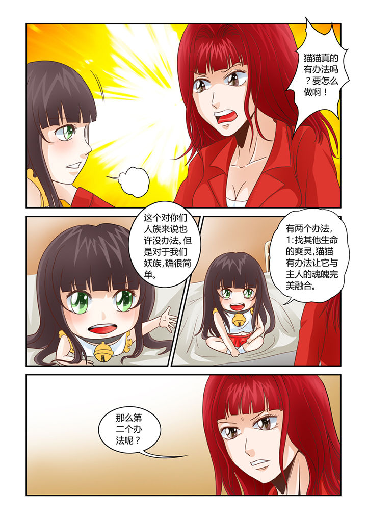 吾家猫猫大人漫画,第9章：借来的爽灵2图
