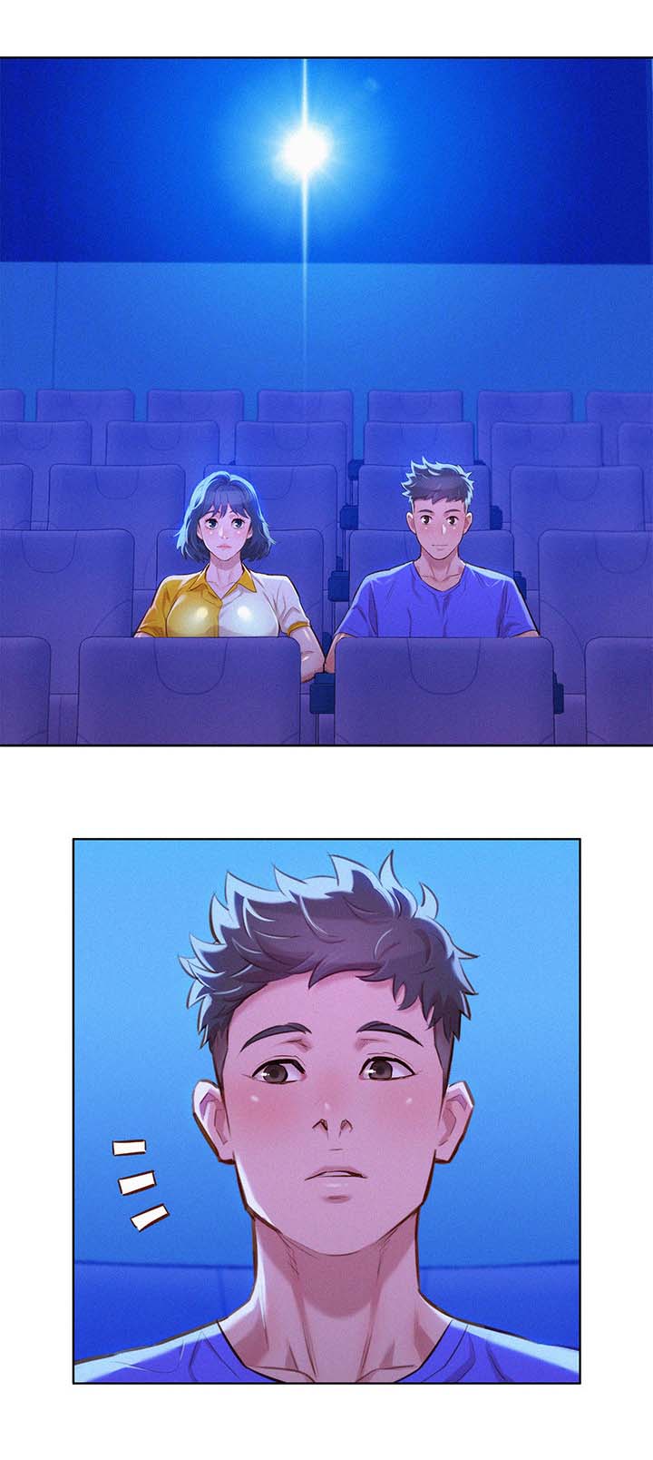 比邻而交漫画,第64章：影院风情1图