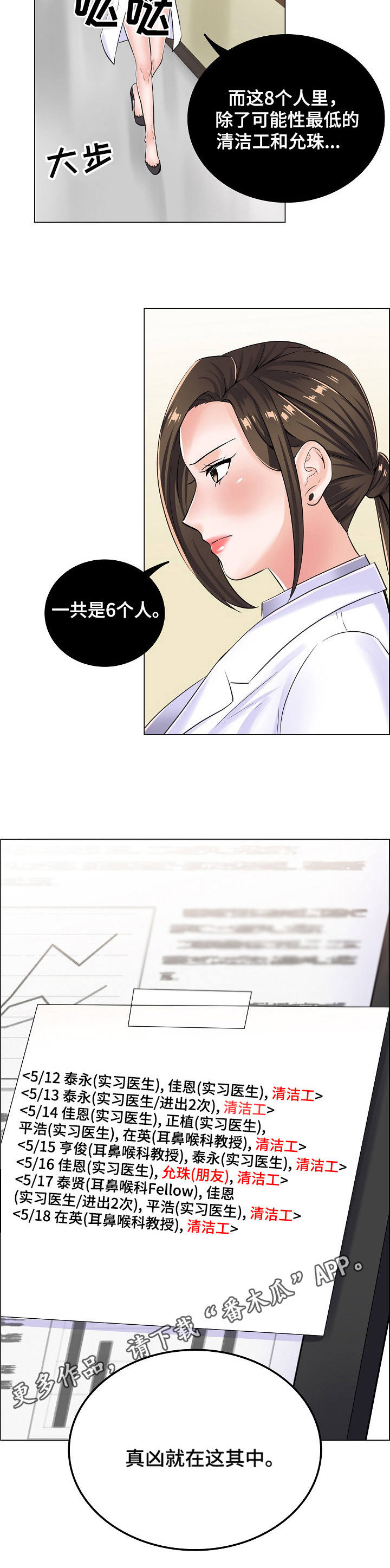 医生游戏漫画,第14章：查监控5图