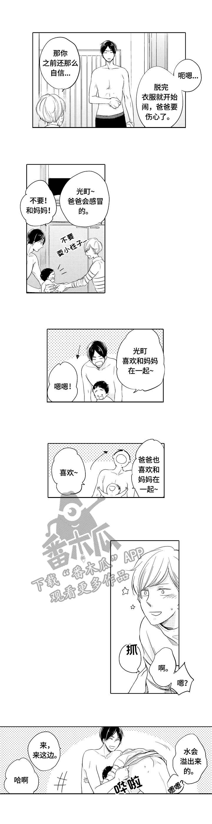异种家庭漫画,第6章：洗澡3图