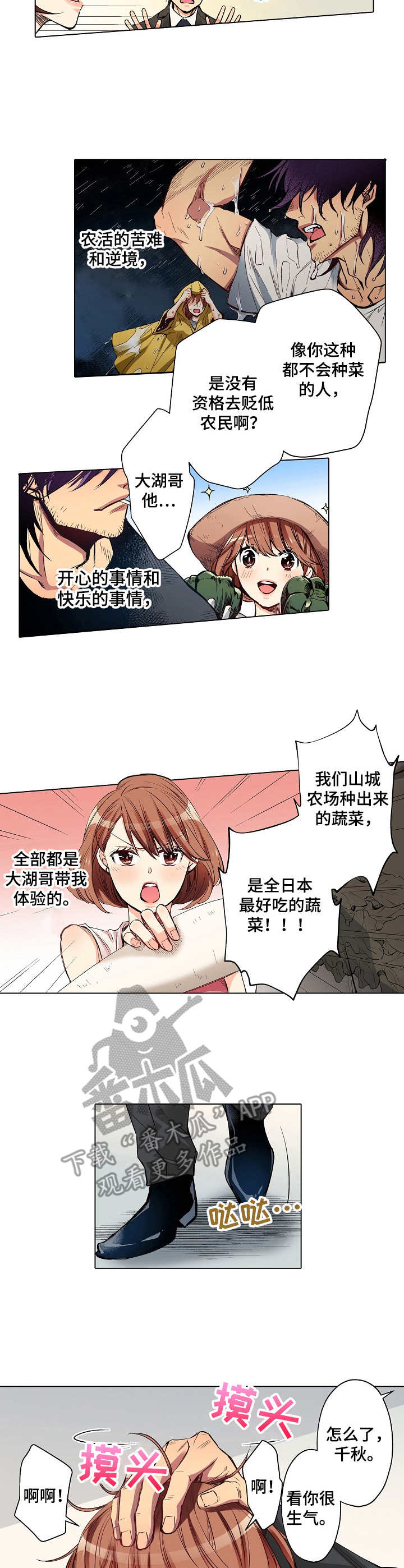 乡野农哥的最新视频漫画,第20章：前任4图
