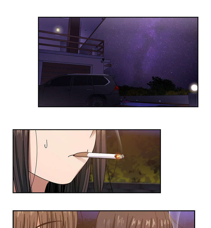 角色对换漫画,第36章：抽烟3图