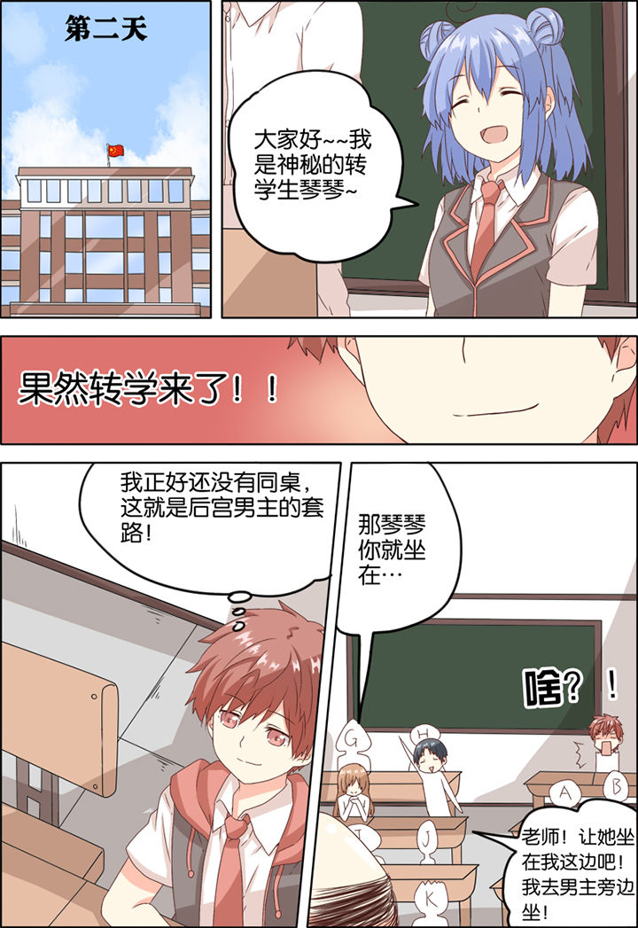 后宫男主的我跑到了百合漫画漫画,第2章：2图