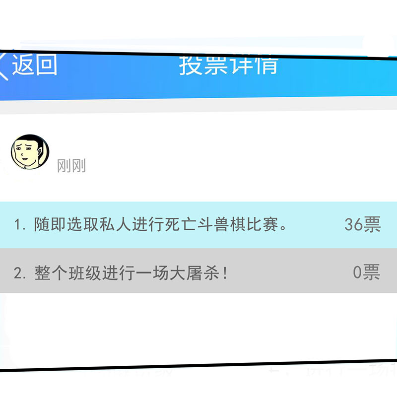 绝望教室电影完整版漫画,第21章：死亡斗兽棋2图