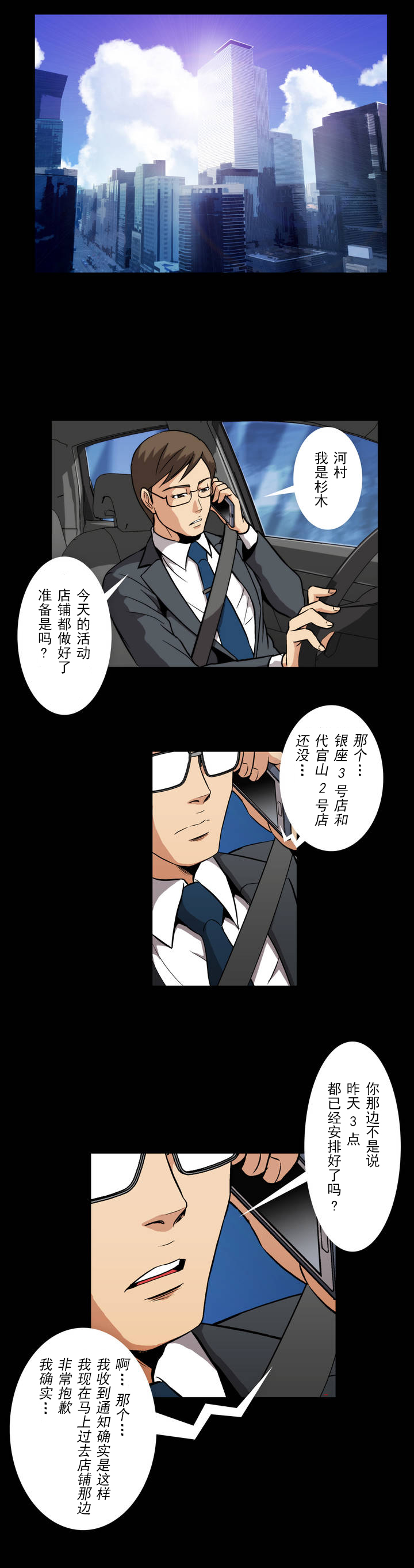 杉本课长漫画,第4章：打招呼1图