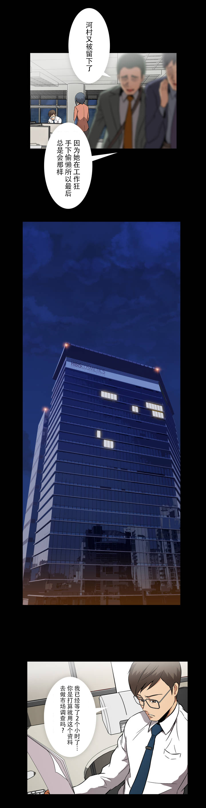 杉本课长漫画,第1章：加班2图