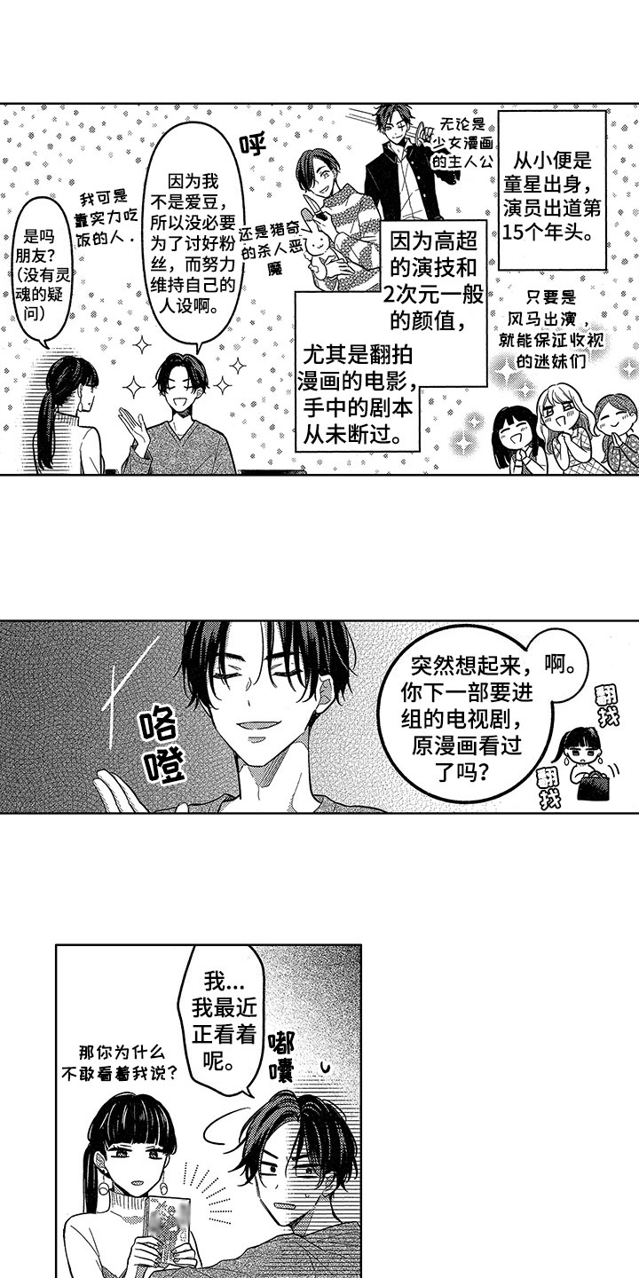 王子坠入爱河漫画,第1章：演技缺陷1图