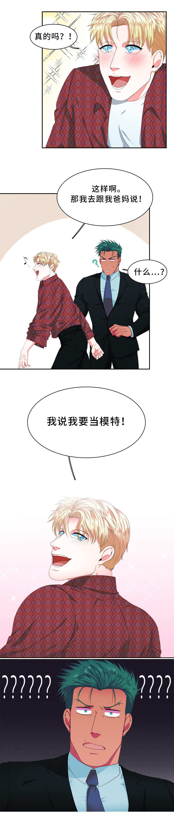 贴身防护配件漫画,第1章：模特5图